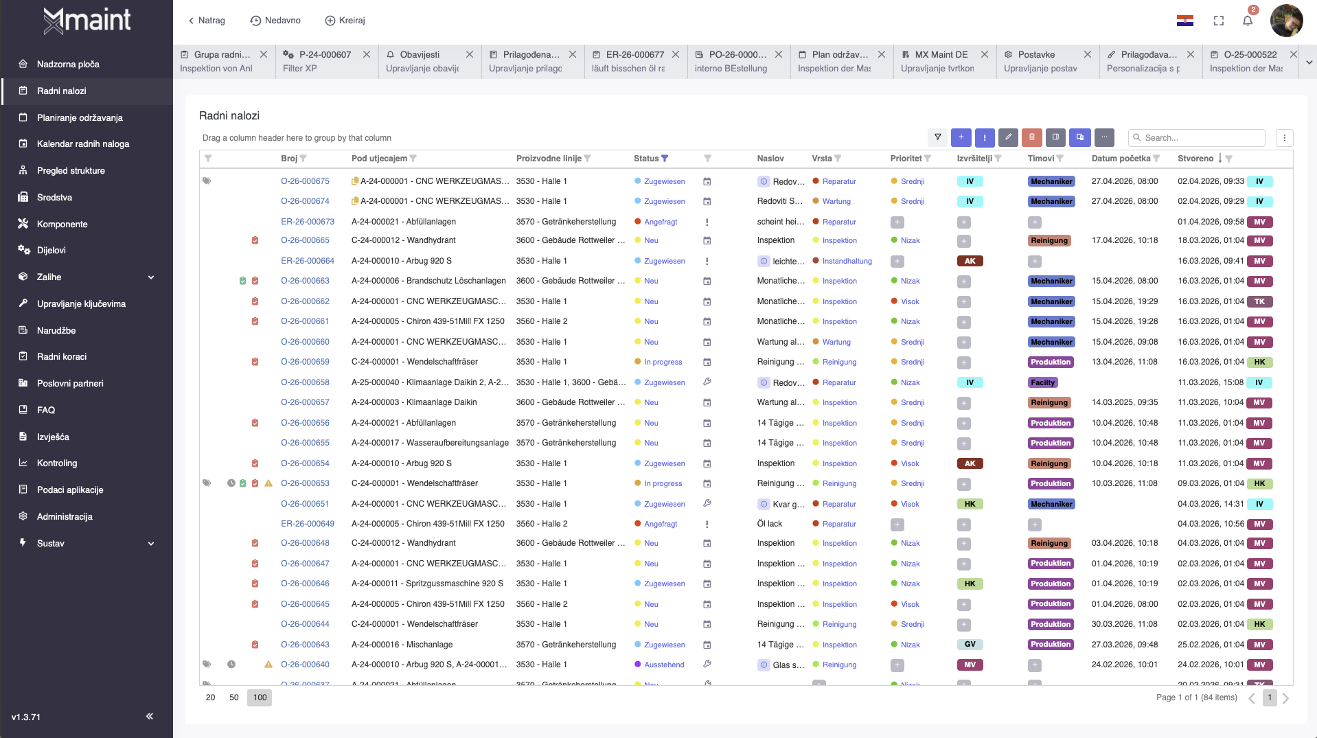 Real-time status and performance